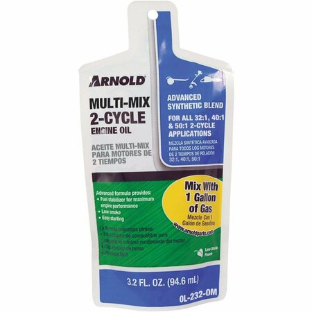 ARNOLD 3.2 Oz. Synthetic Blend Multi-Mix 2-Cycle Motor Oil OL-232-OM
